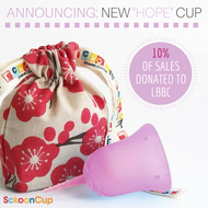 SckoonCup BEGINNER CHOICE Menstrual Cup - "Hope" <font color=#fa2cc9><b>Join Our Breast Cancer Awareness Initiative </font color=#fa2cc9></b> - SckoonCup