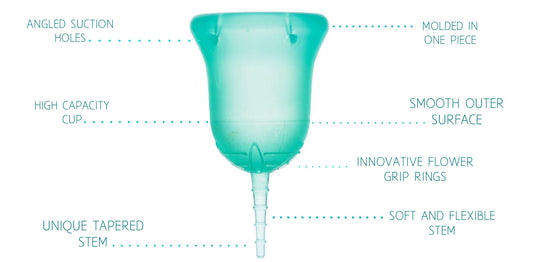 SckoonCup BEGINNER CHOICE Menstrual Cup, Made in USA FDA Approved, Organic Cotton Pouch- Harmony - SckoonCup