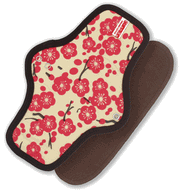Organic Cotton Cloth Menstrual Pad No Leak Snap-on Type: Plum - SckoonCup