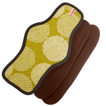 Organic Cotton Cloth Menstrual Pad Maxi Size with 2 inser liners: Fireworks Moegi - SckoonCup