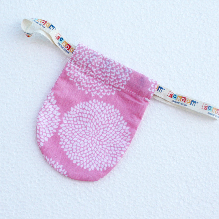 Organic Cotton Pouch for SckoonCup Menstrual Cup - Pink - SckoonCup