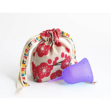 SCKOONCUP - MENSTRUAL CUP AND SCKOON ORGANIC COTTON PAD SET PURPLE - ZEN - SckoonCup