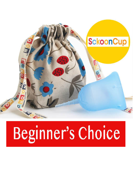 SckoonCup BEGINNER's CHOICE Menstrual Cup, Made in USA FDA Approved, Organic Cotton Pouch - Balance - SckoonCup