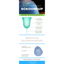 SCKOONCUP - MENSTRUAL CUP AND SCKOON ORGANIC COTTON PAD SET - SUNRISE - SckoonCup
