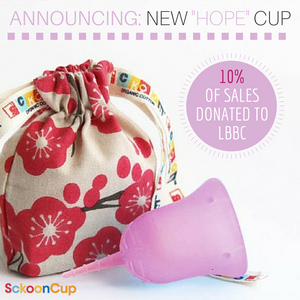 SckoonCup BEGINNER CHOICE Menstrual Cup -  "Hope" <font color=#fa2cc9><b>Join Our Breast Cancer Awareness Initiative </font color=#fa2cc9></b> - SckoonCup