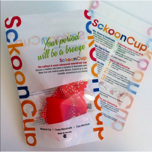 SckoonCup BEGINNER's CHOICE Menstrual Cup, Made in USA FDA Approved, Organic Cotton Pouch - Balance - SckoonCup