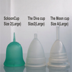 SckoonCup BEGINNER's CHOICE Menstrual Cup,  Made in USA FDA Approved, Organic Pouch- Meditation - SckoonCup