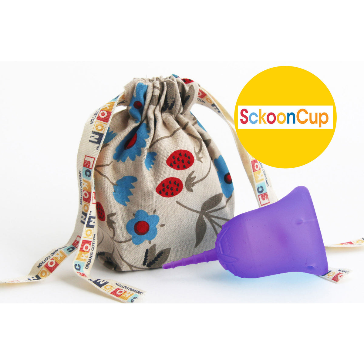 SckoonCup BEGINNER's CHOICE Menstrual Cup, Made in USA FDA Approved, Organic Cotton Pouch- Zen - SckoonCup