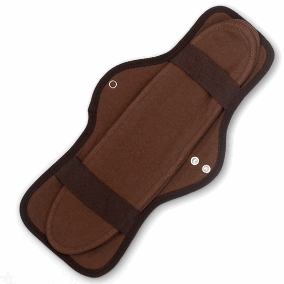 Organic Cotton Cloth Menstrual Pad Maxi Size with 2 inser liners: Fireworks Coral - SckoonCup