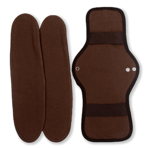 Organic Cotton Cloth Menstrual Pad Maxi Size with 2 inser liners: Fireworks Moegi - SckoonCup