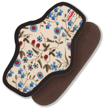 Organic Cotton Cloth Menstrual Pad No Leak Snap-on Type: Gardenia - SckoonCup