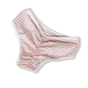 Hip hugger Padded Sanitary Panties - Sakura Pink Stripes - SckoonCup